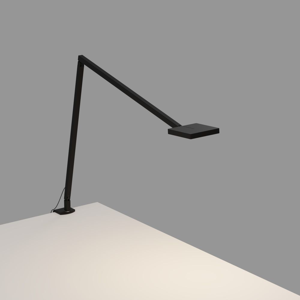 Koncept Lighting FCD-2-MTB-2CL Focaccia Desk Lamp with desk clamp (Matte Black)